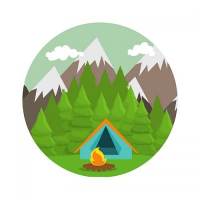 Settle Outdoor - Essentials For Outdoor Adventure - Camping Illustration